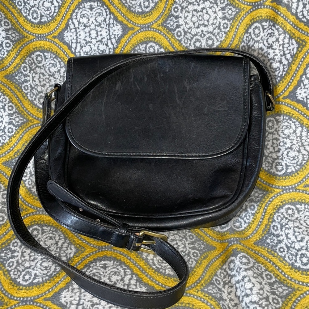 Vintage black coach crossbody